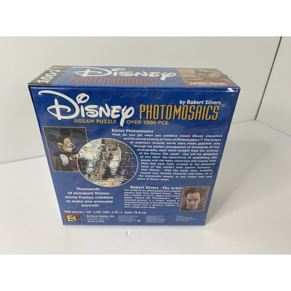 Disney Fantasia Mickey Mouse Sorcerer's Apprentice Photomosaics Puzzle SEALED - Picture 3 of 3